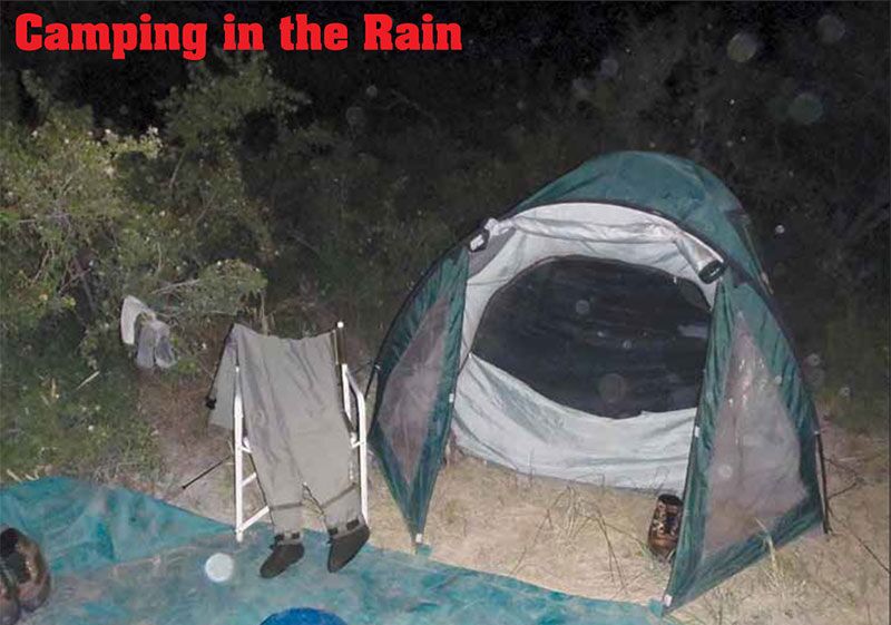 Camping in the Rain