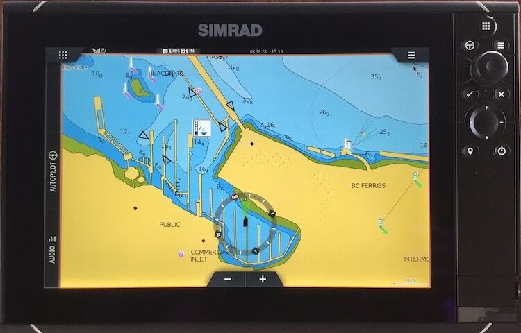 AIS on Chart Plotter
