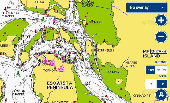 Tofino fishing report map Tofino fishing report map