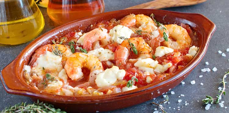 Feta Prawns Feta Prawns