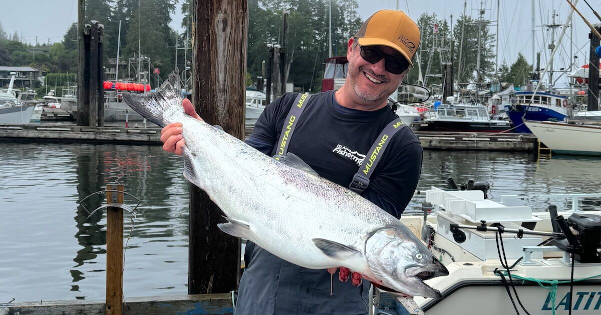 Joel with a Chinook Salmon Joel with a Chinook Salmon